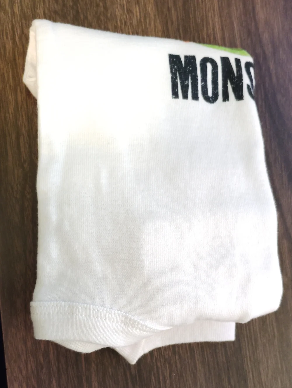 Carter's Cotton Baby Onesie White Long-Sleeve 'Mommy's Little Monster' One-Piece